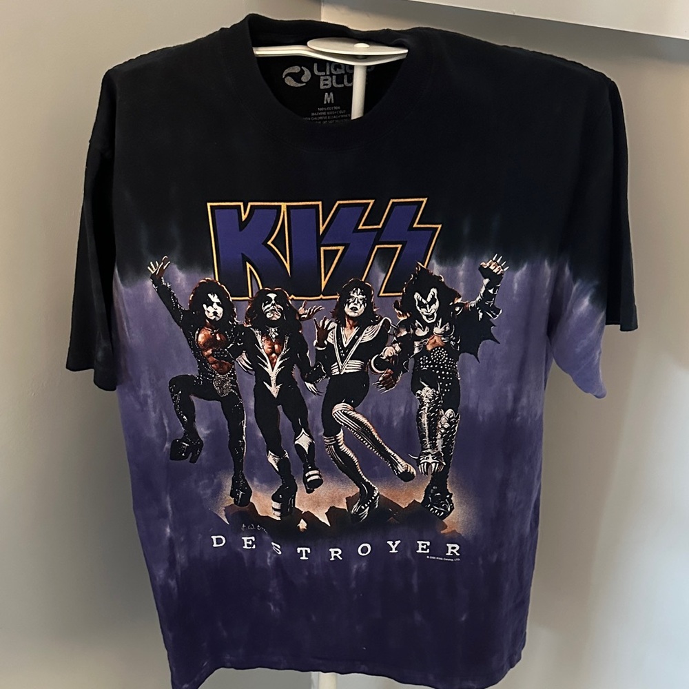 Liquid Blue KISS Short Sleeve Tee Black Purple 2005